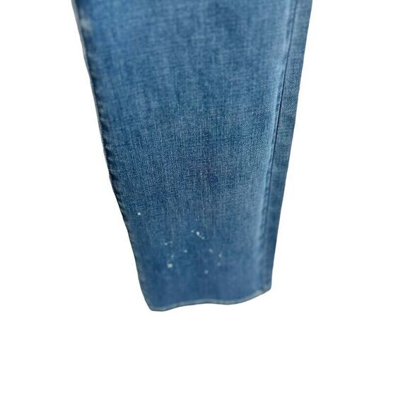 NYDJ Slim Bootcut Lift xTuck Stretch Jeans Size 8 Bleach Splatter Sandspur NWT - Picture 4 of 11